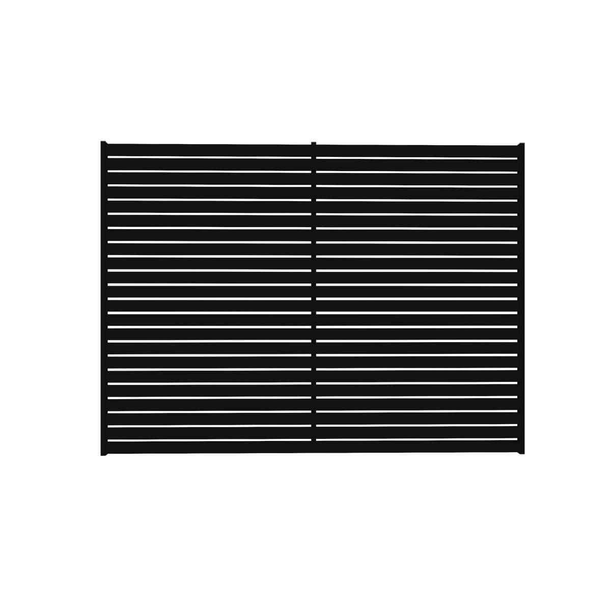 Horizontal aluminium slat fencing