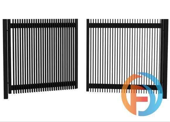 Vertical Blade Swing Gate - Double Leaves