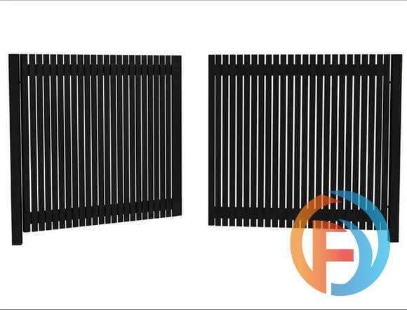 Vertical Picket Swing Gate - Double Leaves