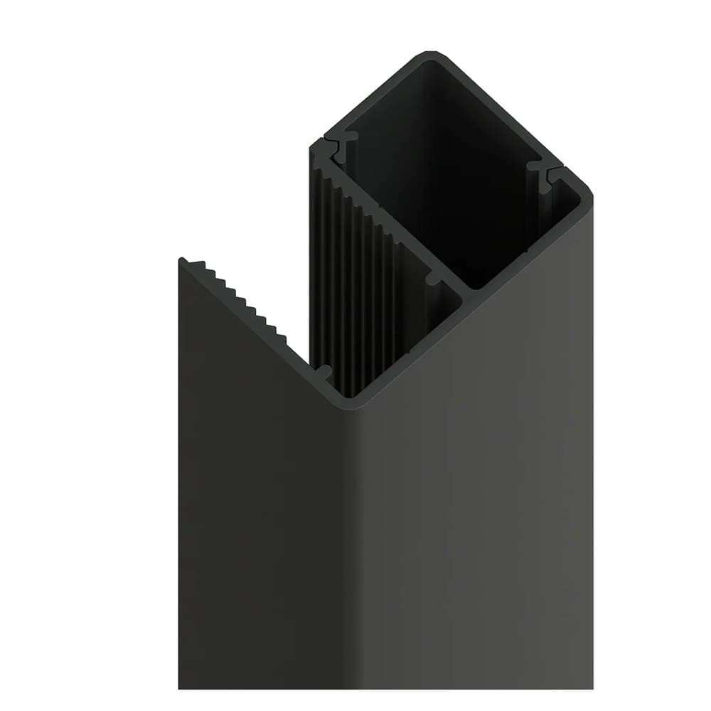 Aluminium Slats Side F Channel 65 x 16 x 1775mm (Pair)