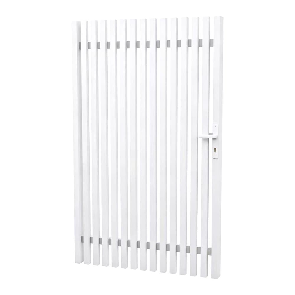 Welded Vertical Batten Pedestrian Gate With Lock